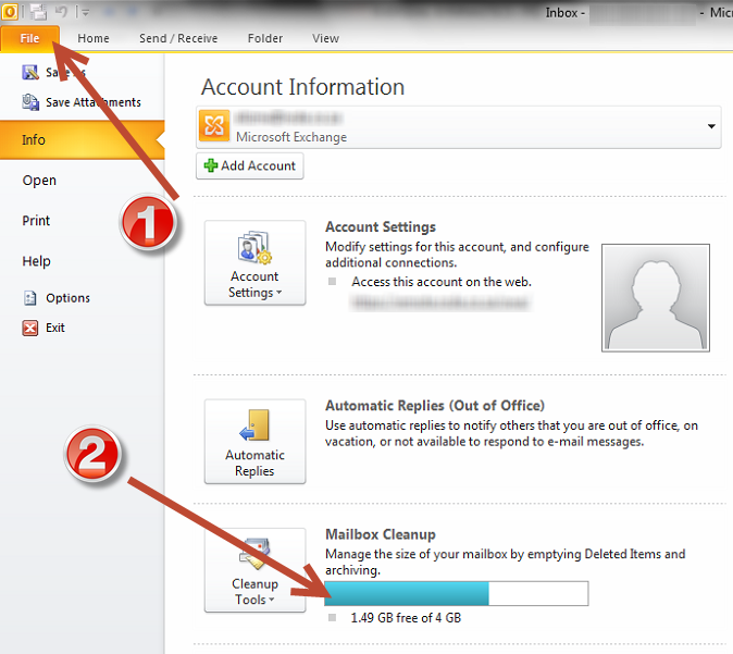 How To Check Your Exchange Mailbox Size In Outlook 2010 And Newer IT Blog